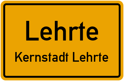 Straßenverzeichnis Lehrte Kernstadt Lehrte