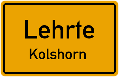 Straßenverzeichnis Lehrte Kolshorn