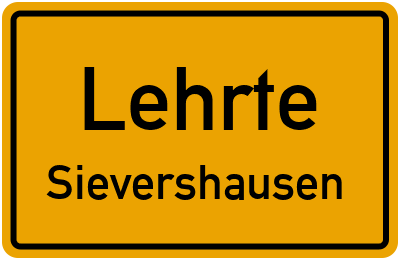 Straßenverzeichnis Lehrte Sievershausen