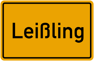 Ortsschild von Gemeinde Leißling in Sachsen-Anhalt