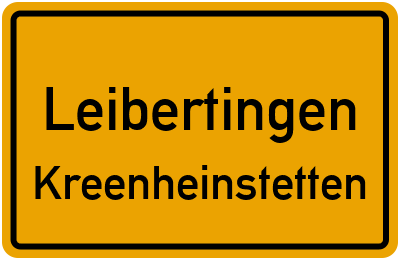 Straßenverzeichnis Leibertingen Kreenheinstetten