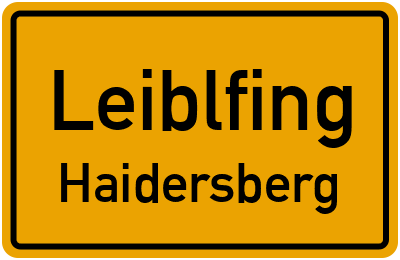 Straßenverzeichnis Leiblfing Haidersberg