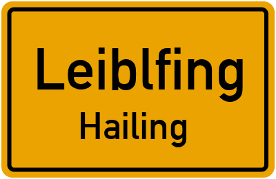 Straßenverzeichnis Leiblfing Hailing