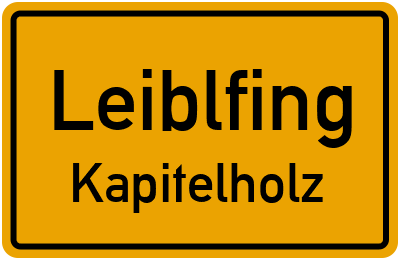 Straßenverzeichnis Leiblfing Kapitelholz