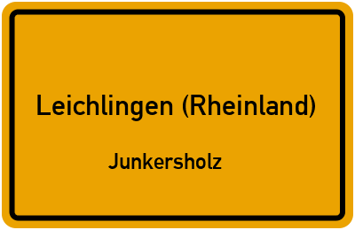Straßenverzeichnis Leichlingen (Rheinland) Junkersholz
