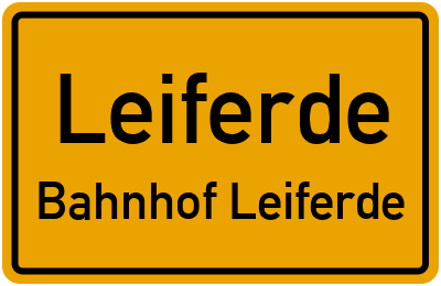 Straßenverzeichnis Leiferde Bahnhof Leiferde