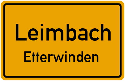 Straßenverzeichnis Leimbach Etterwinden