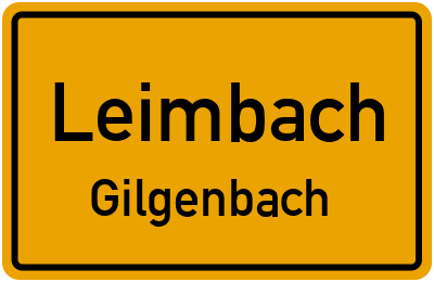 Straßenverzeichnis Leimbach Gilgenbach