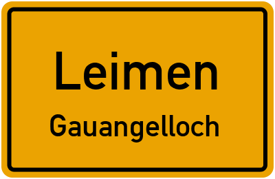 Straßenverzeichnis Leimen Gauangelloch