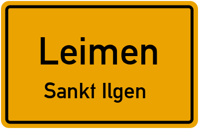 Straßenverzeichnis Leimen Sankt Ilgen
