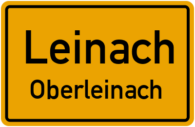Straßenverzeichnis Leinach Oberleinach