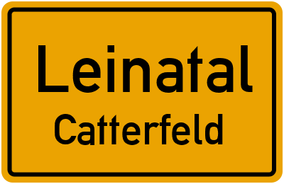 Straßenverzeichnis Leinatal Catterfeld