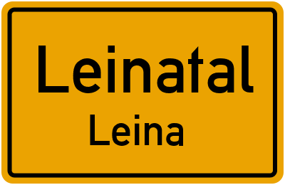 Straßenverzeichnis Leinatal Leina