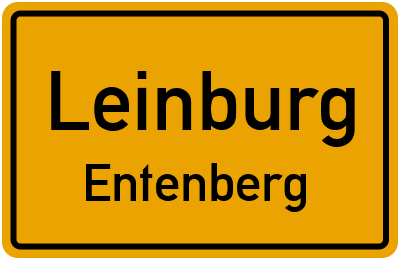 Ortsschild Leinburg Entenberg