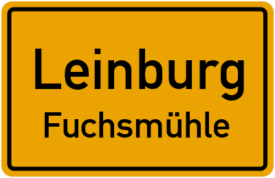 Straßenverzeichnis Leinburg Fuchsmühle