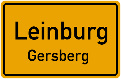 Ortsschild Leinburg Gersberg