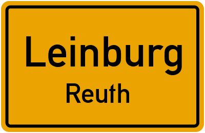 Ortsschild Leinburg Reuth