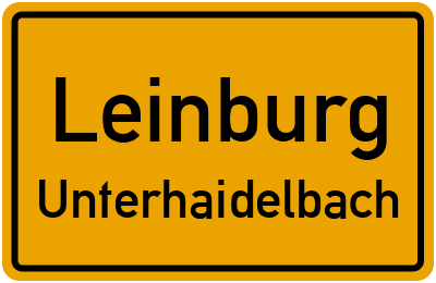Straßenverzeichnis Leinburg Unterhaidelbach