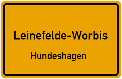 Straßenverzeichnis Leinefelde-Worbis Hundeshagen