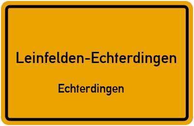 Straßenverzeichnis Leinfelden-Echterdingen Echterdingen
