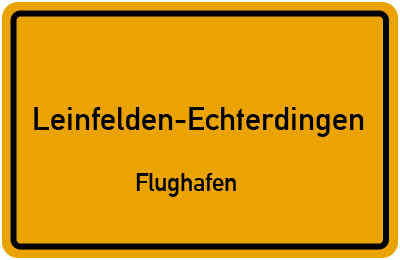 Straßenverzeichnis Leinfelden-Echterdingen Flughafen