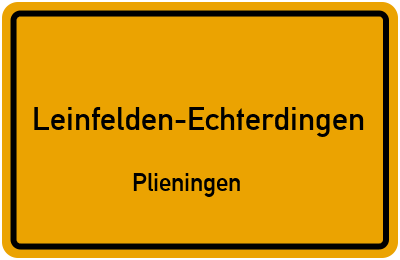 Straßenverzeichnis Leinfelden-Echterdingen Plieningen
