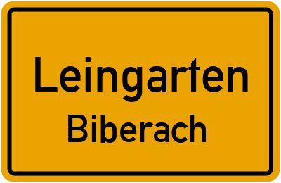 Straßenverzeichnis Leingarten Biberach