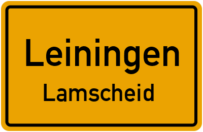 Straßenverzeichnis Leiningen Lamscheid