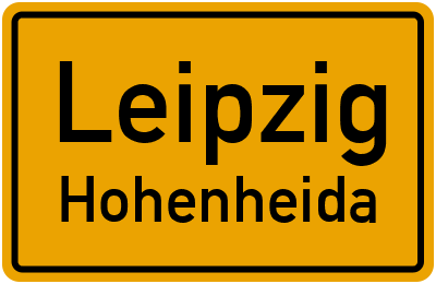 Straßenverzeichnis Leipzig Hohenheida