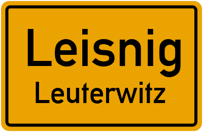 Straßenverzeichnis Leisnig Leuterwitz