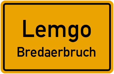 Straßenverzeichnis Lemgo Bredaerbruch