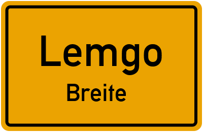 Straßenverzeichnis Lemgo Breite