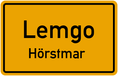 Straßenverzeichnis Lemgo Hörstmar