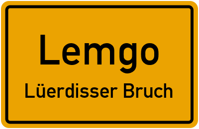 Straßenverzeichnis Lemgo Lüerdisser Bruch