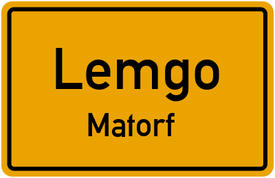 Straßenverzeichnis Lemgo Matorf