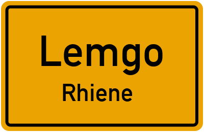Straßenverzeichnis Lemgo Rhiene