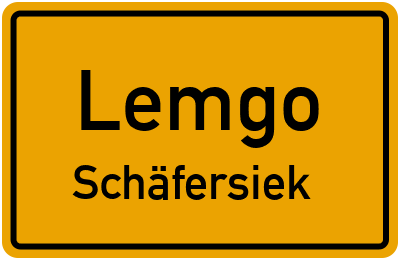 Straßenverzeichnis Lemgo Schäfersiek