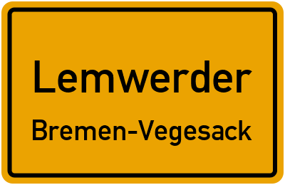 Straßenverzeichnis Lemwerder Bremen-Vegesack