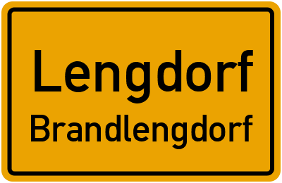 Ortsschild Lengdorf Brandlengdorf