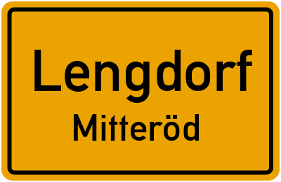 Straßenverzeichnis Lengdorf Mitteröd