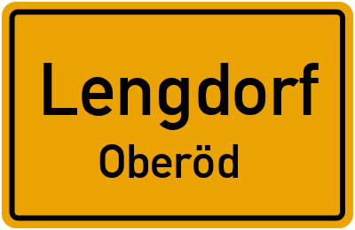 Ortsschild Lengdorf Oberöd