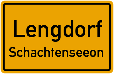 Ortsschild Lengdorf Schachtenseeon