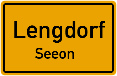 Ortsschild Lengdorf Seeon