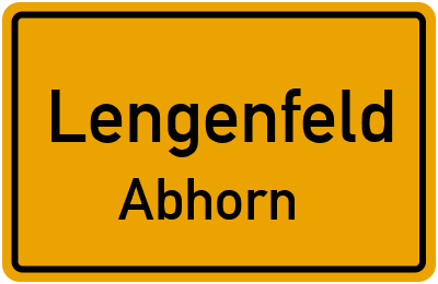 Straßenverzeichnis Lengenfeld Abhorn
