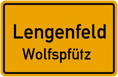 Straßenverzeichnis Lengenfeld Wolfspfütz