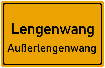 Straßenverzeichnis Lengenwang Außerlengenwang