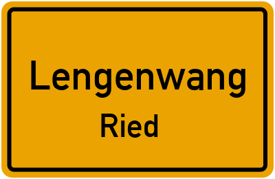 Straßenverzeichnis Lengenwang Ried