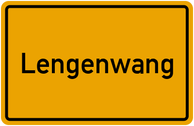 Ortsschild von Gemeinde Lengenwang in Bayern
