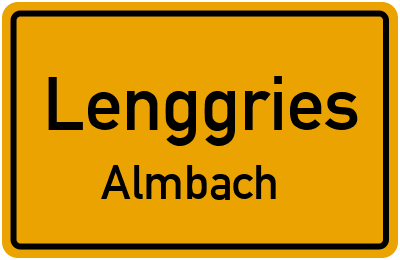 Straßenverzeichnis Lenggries Almbach