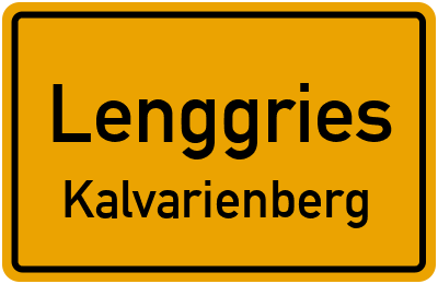 Straßenverzeichnis Lenggries Kalvarienberg